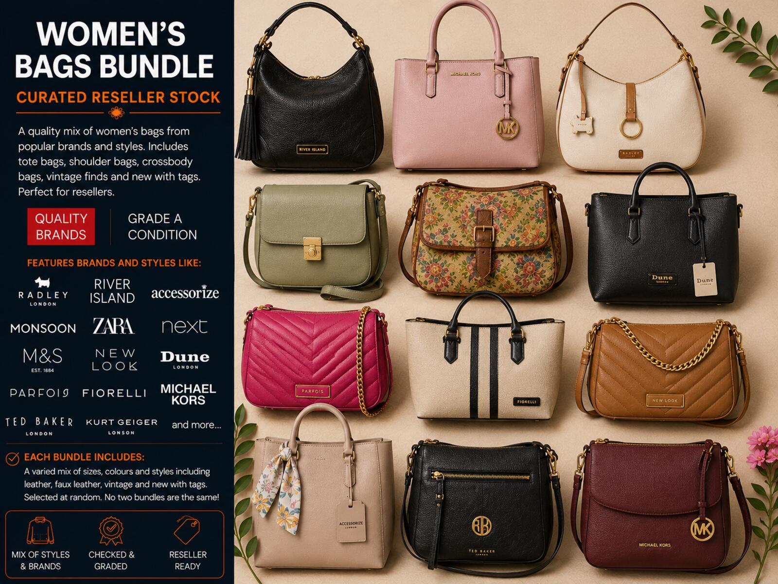 Women’s Bags Bundle – Mixed Brands Reseller Stock