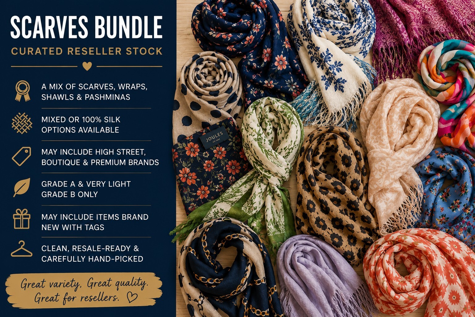 Scarves Bundle – Curated Reseller Stock